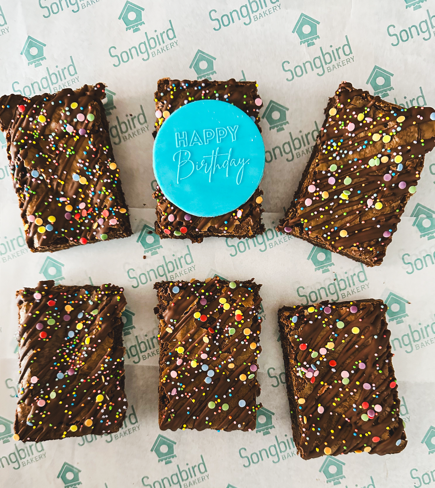 Personalised Pre-Cut Brownie & Blondie Slabs