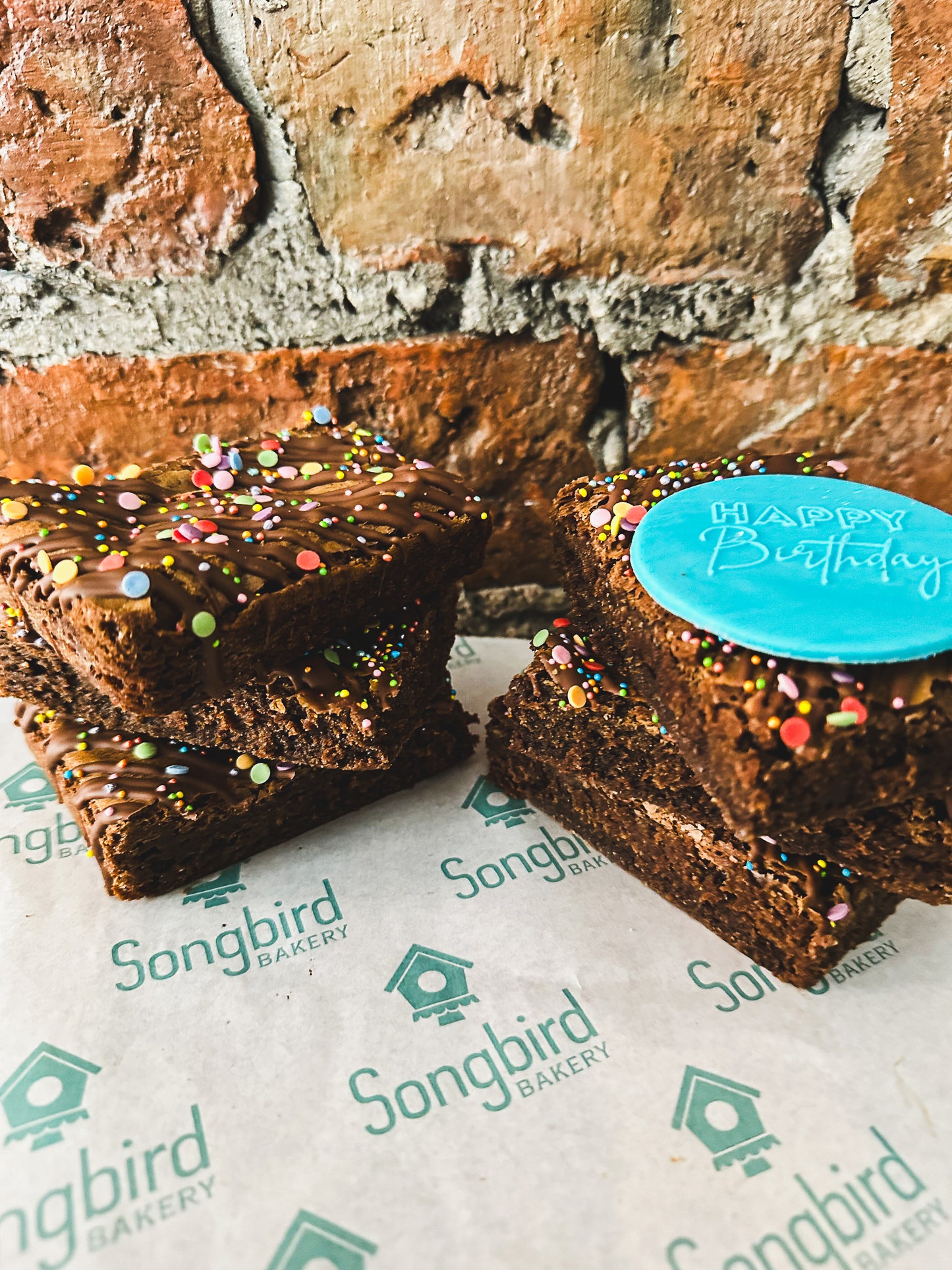 Personalised Pre-Cut Brownie & Blondie Slabs